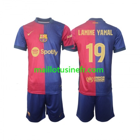 Maillot de Foot FC Barcelone UCL Font Lamine Yamal 19 Domicile 2024-25 - Enfant